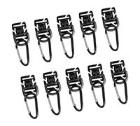 ZEPFJHE 10 hebillas de repuesto para tubos de repuesto con anillos en D giratorios de 360 grados, accesorios duraderos, herramienta de gestión de hebilla de tubo