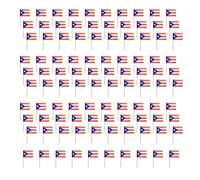 ZEPFJHE 100 palillos de madera de papel con bandera internacional colorida, decoración de tartas, decoración para eventos temáticos de fútbol