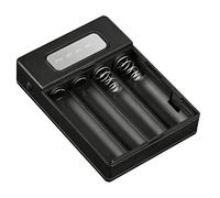 ZEPFJHE 18650 - Carcasa de carga con funda de batería LED, cargador portátil, funda para batería para teléfono de carga rápida