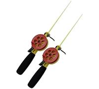 ZEPFJHE 2 cañas de pescar ergonómicas para un manejo seguro en entornos helados, construcción ergonómica