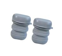 ZEPFJHE 2 jaboneras plegables de silicona de diseño moderno para el hogar, cocina, baño, viajes, contenedores plegables