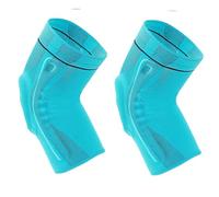 ZEPFJHE 2 rodilleras de silicona estabilizadora de nailon transpirable para mejorar la protección de las articulaciones durante la actividad deportiva que absorbe la rodilla