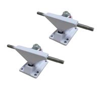 ZEPFJHE 2 soportes de aluminio para ruedas de monopatín, base de puente de 3.25 pulgadas, accesorios de camión, soporte de rueda, accesorio de rodamiento