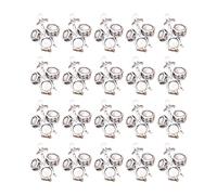 ZEPFJHE 20 colgantes de plata envejecida con cinta de casete para instrumentos musicales para hacer joyas y suministros creativos, talla única, como se describe, como se describe