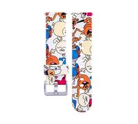 ZEPFJHE 20 mm para relojes infantiles, reloj de silicona, correa de repuesto ajustable con hebilla de pasador para mujer, Animación