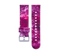 ZEPFJHE 20 mm para relojes infantiles, reloj de silicona, correa de repuesto ajustable con hebilla de pasador para mujer, Cielo estrellado