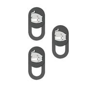 ZEPFJHE 3 fundas para cámara web, diseño de gatito de dibujos animados, para laptop, PC, teléfono celular, cámara web, protector de privacidad