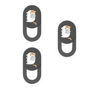 ZEPFJHE 3 fundas para cámara web, diseño de gatito de dibujos animados, para laptop, PC, teléfono celular, cámara web, protector de privacidad