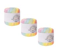 ZEPFJHE 3 hilos de algodón para manualidades, acabado cantado, a prueba de decoloración, flexible para costuras intrincadas y costura, hilo de algodón mercerizado para hacer encaje