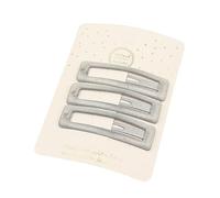 ZEPFJHE 3 pinzas cuadradas de metal con forma de estrella ovalada Loves Water Gotitas para el pelo, clip lateral para el pelo, clip para la frente