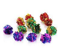 ZEPFJHE 48 bolas coloridas para mascotas, juguete interactivo, bolas divertidas para masticar gatitos