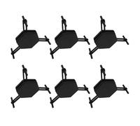 ZEPFJHE 6 organizadores hexagonales para tazas, apilables, para oficina, para una utilización óptima del espacio en cocinas, hogares, organizadores de cocina