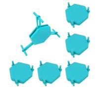 ZEPFJHE 6 organizadores hexagonales para tazas, apilables, para oficina, para una utilización óptima del espacio en cocinas, hogares, organizadores de cocina