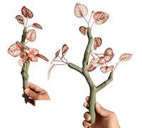 ZEPFJHE Acuarios artesanales artificiales para decoración de ramas de plantas de peceras, suministros de arte marítimo, peceras, plantas artificiales, rama de paisaje, peceras