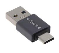 ZEPFJHE Adaptador USB a tipo C USB 3.0 a USB C macho, convertidor de datos, conector de conversión de 10 Gbps, transferencia de datos de carga