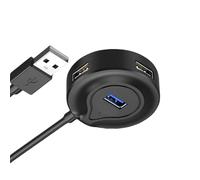 ZEPFJHE Adaptador USB de 4 puertos para expansión sin esfuerzo de teclados, laptop, computadora de escritorio, amplia compatibilidad, expansor de escritorio