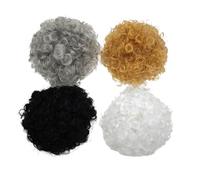 ZEPFJHE Afros - Peluca de gansos para mascotas, accesorio para el pelo, ideal para dueños de mascotas creativas, eventos temáticos, fotografía, ocasión, tocado, postizo de gansos para fiestas