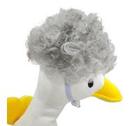 ZEPFJHE Afros - Peluca de gansos para mascotas, accesorio para el pelo, ideal para dueños de mascotas creativas, eventos temáticos, fotografía, ocasión, tocado, postizo de gansos para fiestas