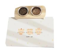 ZEPFJHE Alfombrilla de alimentación impermeable para mascotas, para perros, gatos, superficies antideslizantes de PVC, fácil de usar, para uso en interiores y exteriores