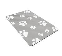 ZEPFJHE Alfombrilla de alimentación reutilizable para perros y gatos desordenados, antideslizante, impermeable, fácil de salpicar superficies