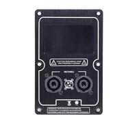ZEPFJHE Altavoces de aleación de aluminio con cableado trasero, panel de conexión para sistemas de sonido de escenario, aplicaciones de caja de subwoofer, panel de sonido de escenario