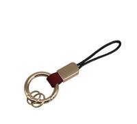 ZEPFJHE Anillos de cuero grabables con cierre de bucle seguro y cordón de muñeca, soporte multiusos para el coche para uso diario, organizador de correa de muñeca de moda, rosso, H