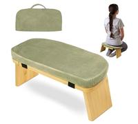 ZEPFJHE Asiento de reflejo transportable para doblar el tallo incluye almohada de forro polar y bolsa de transporte útil, ideal para ejercicios espirituales, taburete de práctica espiritual