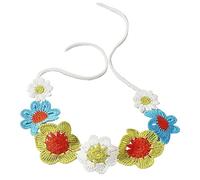 ZEPFJHE Bandas de pelo de flores de ganchillo para mujeres y niñas, decoración étnica, tocado exótico