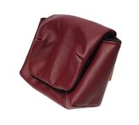 ZEPFJHE BBK-12L - Bolsa de piel sintética para cámara X100V 100S 100F G7XIII, bolsa de piel suave, rojo vino, Juego de equipaje