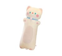 ZEPFJHE Be1ge - Cojín de felpa con forma de almohada de 70 cm, entre piernas, 70 cm