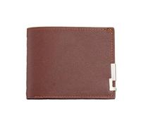 ZEPFJHE Billetera para hombre, de piel sintética, informal, con tarjetero, monedero, monedero, negocios, Brown