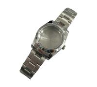 ZEPFJHE Bisel de reloj de acero inoxidable y correa de metal para hombre, pieza de caja de reloj para reparación y accesorios para entusiastas de los mods, Cinturón de arena para dientes, G