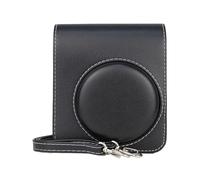 ZEPFJHE Bolsa de almacenamiento de piel sintética para cámara con correa ajustable, antiarañazos, para 40, Black, Juego de equipaje