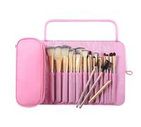 ZEPFJHE Bolsa de cosméticos impermeable, bolsa de almacenamiento de brochas de cosméticos, multifuncional, plegable, profesional, cosméticos de belleza, kits de herramientas de maquillaje