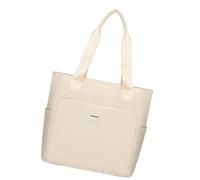 ZEPFJHE Bolsa de hombro Oxford ligera, resistente al agua, con múltiples compartimentos, diseño ergonómico para viajes y uso diario, bolsa de hombro de viaje casual de múltiples capas, White, One Size