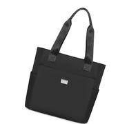 ZEPFJHE Bolsa de hombro Oxford ligera, resistente al agua, con múltiples compartimentos, diseño ergonómico para viajes y uso diario, bolsa de hombro de viaje casual de múltiples capas, Black, One Size
