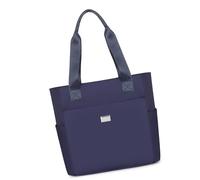 ZEPFJHE Bolsa de hombro Oxford ligera, resistente al agua, con múltiples compartimentos, diseño ergonómico para viajes y uso diario, bolsa de hombro de viaje casual de múltiples capas, Blue, One Size