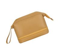 ZEPFJHE Bolsa de maquillaje de doble capa para mujeres y niñas, bolsa de cosméticos de gran capacidad, organizadores de cosméticos, artículos de tocador de piel sintética, artículos de tocador de gran