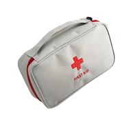 ZEPFJHE Bolsa de utilidad para traumatismos con múltiples compartimentos, ligera, almacenamiento de emergencias para ciclismo, viajes, deportes, eventos al aire libre, senderismo, kit con asas, Gray
