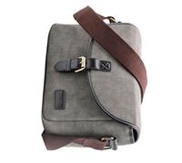ZEPFJHE Bolsa informal para cámara DSLR, bolsa de hombro impermeable de poliuretano + bolsas de lona interior acolchado para la escuela, Gris peltre, Juego de equipaje