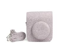 ZEPFJHE Bolsa portátil para cámara con correa ajustable para 12 cámaras, elegante y funda protectora para fotografía, Encaje morado, Juego de equipaje