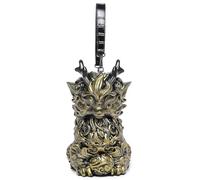 ZEPFJHE Bolso cruzado con patrón de criatura mítica, diseño ligero de PVC, 2 vías, interior espacioso para uso diario y nocturno, práctico bolso, Gold
