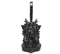 ZEPFJHE Bolso cruzado con patrón de criatura mítica, diseño ligero de PVC, 2 vías, interior espacioso para uso diario y nocturno, práctico bolso, Black