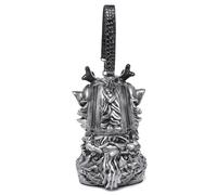 ZEPFJHE Bolso cruzado con patrón de criatura mítica, diseño ligero de PVC, 2 vías, interior espacioso para uso diario y nocturno, práctico bolso, Silver