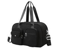 ZEPFJHE Bolso de mano de alta capacidad para mamá, elegante, a la moda, para mamá, bebé, almacenamiento esencial para mayor comodidad y funcionalidad, pañales de compras, Black