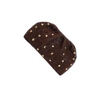 ZEPFJHE Bolsos de mano para mujeres y niñas, bolsa suave de nube, bolsa de bolas de masa hervida fruncida, bolsas de mano de noche con cuentas, Color café