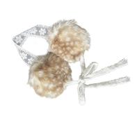 ZEPFJHE Bonitas orejeras de felpa para niños y adultos durante el invierno, viajes, calentadores de orejas peludos para mujeres y niñas, ciclismo, elegantes protectores de orejas sin huesos, accesorio