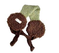 ZEPFJHE Bonitas orejeras para adultos y estudiantes, diseño de bloques de color, calentadores de orejas que garantizan calidez, comodidad y portabilidad, orejeras de estilo coreano, Color café, Talla