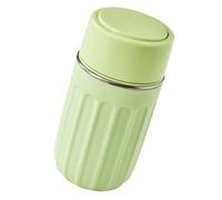 ZEPFJHE Botella de agua térmica ergonómica interior de acero inoxidable con bandeja de hielo, apta para beber, bandeja de hielo fácil de emerger