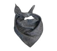 ZEPFJHE Bufanda triangular retro con estampado de rosas de poliéster ligero para mujer, accesorios para festivales de música al aire libre, Negro/gris., Talla única